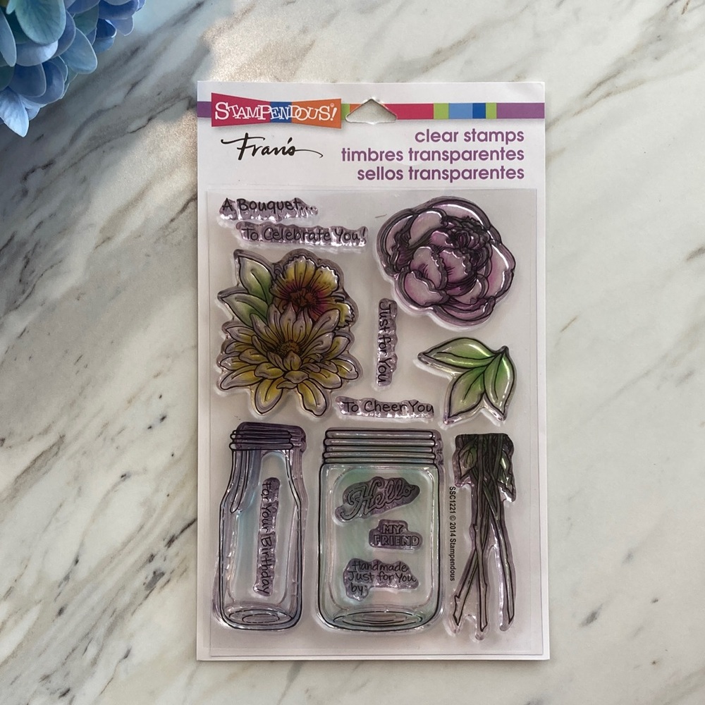 Stampendous Bouquet Mason Jar Stamps